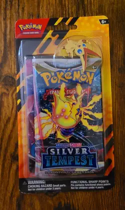 Pokemon TCG Victini Pin Blister Silver Tempest & Fusion Strike 2 Boosters Sealed - Image 1