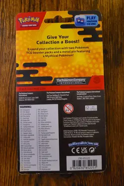 Pokemon TCG Victini Pin Blister Silver Tempest & Fusion Strike 2 Boosters Sealed - Image 2
