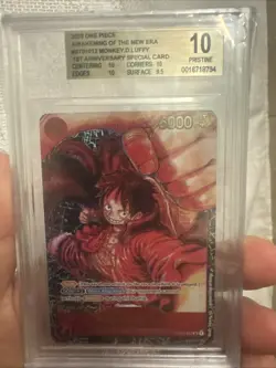One Piece 2023 Monkey D Luffy ST01-012 1st Anniversary Special PRISTINE BGS 10 - Image 1