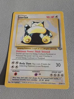 Snorlax 27/64 Jungle Set Non-Holo Rare Pokemon TCG Card NM / LP - Image 1