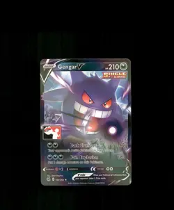 FAN-ART READ DESCRIPTION BELOW Glossy HOLO Gengar Card Gengar Pokemon Card p1 - Image 1
