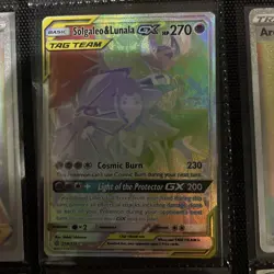 Solgaleo & Lunala GX 254/236 Holo Rainbow Secret Rare Card NM Condition - Image 1