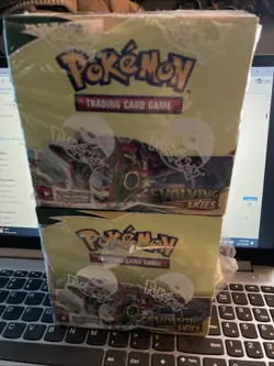 EMPTY (no Packs/cards) TCG Sword and Shield Evolving Skies Booster Box Display 820650818776 - Image 1