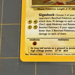 Pokemon TCG Fossil Raichu Holo Rare Trading Card 14/62 NM - Image 5