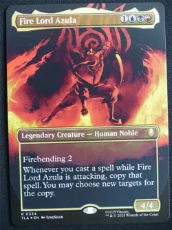 Fire Lord Azula Borderless Foil - TLA - Mtg Card #21P - Image 1