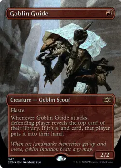Goblin Guide NM/M* FOIL BORDERLESS Double Masters ENGLISH 347 mtg -UnltdCards - Image 1