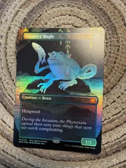 SLIPPERY BOGLE FOIL (Borderless) - Mythic - SPG Special Guests ECL Lorwyn #0144 - Image 1