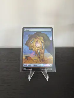 ISLAND ~ NM ~ MTG - 0311 TMT Ninja Turtles TMNT - Surge FOIL FULL ART - Image 1