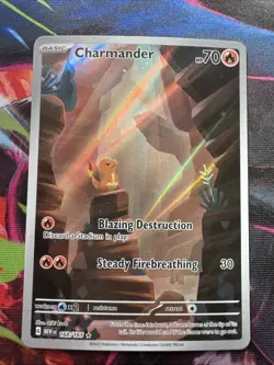 Pokemon TCG Charmander 168/165 Scarlet & Violet 151 Illustration ENGLISH NM - Image 1