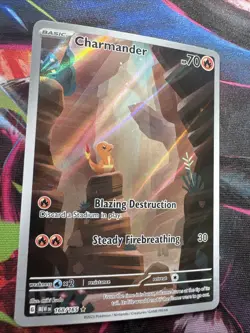 Pokemon TCG Charmander 168/165 Scarlet & Violet 151 Illustration ENGLISH NM - Image 2