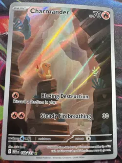 Pokemon TCG Charmander 168/165 Scarlet & Violet 151 Illustration ENGLISH NM - Image 4