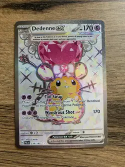 Dedenne EX Full Art Ultra Rare 239/193 Paldea Evolved Pokemon Card - Image 1