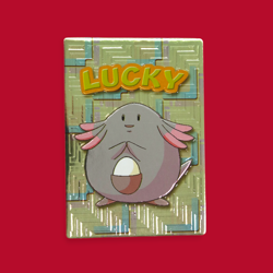 CHANSEY (LUCKY)--JAPANESE MEIJI EMBOSSED PROMO FOIL POKEMON CARD - Image 1