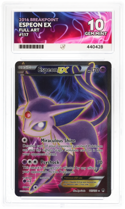 Pokemon TCG ACE 10 Espeon EX XY Breakpoint 117/122 2016 Full Art - Image 1