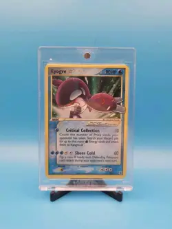 Kyogre Gold Star 112/113 - Pokemon - Holo Rare - 2005 EX Delta Species - SWIRL - Image 1