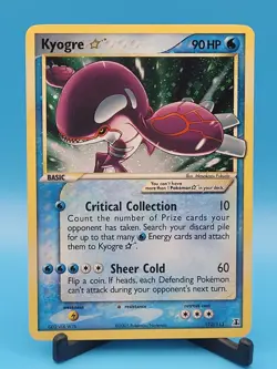 Kyogre Gold Star 112/113 - Pokemon - Holo Rare - 2005 EX Delta Species - SWIRL - Image 3