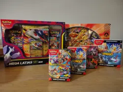 Pokemon Booster Lot - Blaziken Ex Premium, Mega Evolution, Destined Rivals, Etc. - Image 1