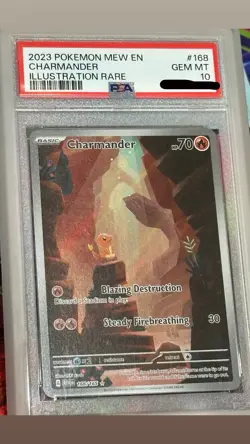 PSA 10 Charmander IR 168/165 Pokemon 151 Scarlet & Violet 2023 ENGLISH GEM MINT - Image 2