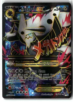 M Aggron EX ⭐ 154/160 Holo Rare Ultra Primal Clash 2015 Pokemon MP - Image 1