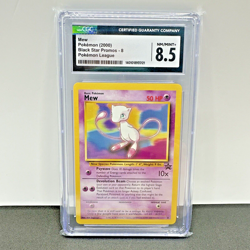MEW Non-Holo Black Star Promo Pokemon League #8 Pokemon (2000) CGC 8.5 NM-MINT+ - Image 1