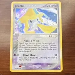 Pokemon TCG Jirachi EX Hidden Legends 8/101 2004 Holo Rare Basic 70HP NM - Image 1