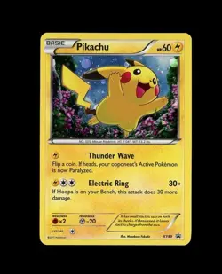 2015 Pokemon Breakthrough BLACK STAR PROMO PIKACHU HOLO XY89! LP - - Image 1