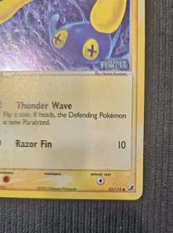 Pokemon Chinchou 52/115 Ex Unseen Forces Holo Stamped. Near Mint. - Image 2