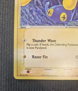 Pokemon Chinchou 52/115 Ex Unseen Forces Holo Stamped. Near Mint. - Image 3