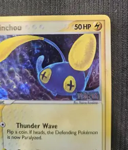 Pokemon Chinchou 52/115 Ex Unseen Forces Holo Stamped. Near Mint. - Image 5