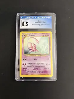 Pokemon Espeon Neo Discovery Unlimited 1/75 Holo CGC 8.5 - Image 3