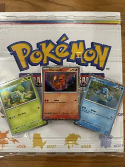 Pokemon Scarlet & Violet 151: Poster Collection Black Star Promo Starters Set - Image 1