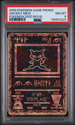 Pokemon TCG Ancient Mew 1 Movie Promo PSA 8 - Image 1