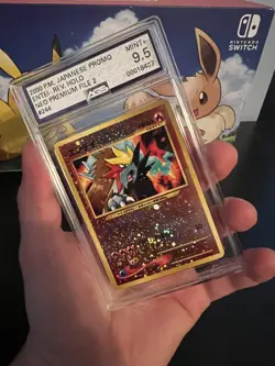 Pokemon 2000 Japanese Neo Promo 255 Entei Reverse Holo Graded AGS 9.5 Mint + - Image 3