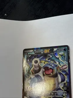 Pokemon TCG Blastoise EX XY122 Black Star Full Art Holo Promo 2016 See Pics LP - Image 4