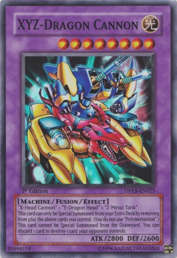 [SUPER RARE] YuGiOh - XYZ Dragon Cannon - DPKB-EN025 - VLP - 1st Edition - Image 1
