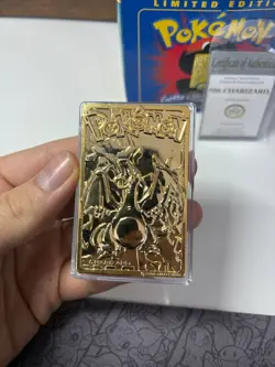 23K Gold Plated CHARIZARD Trading Card 1999 Burger King | With Poke Ball - Image 2
