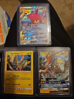 3 Card Pokemon Lot 2017x2, 2019x1, Tapu KOKO X2, Porygon X1 GX - Image 1