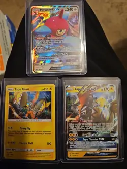 3 Card Pokemon Lot 2017x2, 2019x1, Tapu KOKO X2, Porygon X1 GX - Image 2