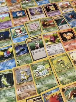 Lot of Vintage Pokemon TCG Base Set, Jungle, Fossil, 70 Cards! No Duplicates! - Image 1