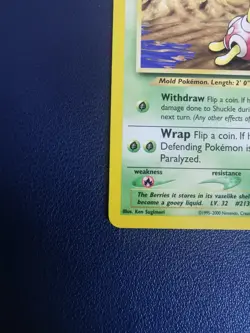 Pokemon Card Shuckle 72/111 Neo Genesis Common WOTC - Image 4