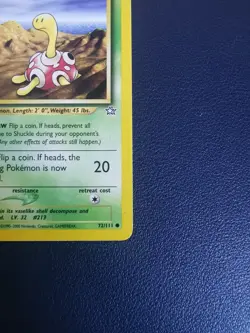 Pokemon Card Shuckle 72/111 Neo Genesis Common WOTC - Image 5