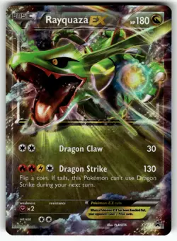 Rayquaza EX () XY73 XY Promos LP Pokemon Card TCG - Image 1