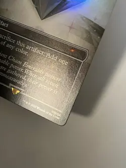 Secret Lair Sonic the Hedgehog White Chaos Emerald Foil Lotus Petal MTG 7037 NM - Image 4