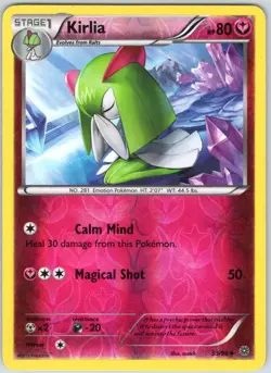 Kirlia 53/98 Uncommon Ancient Origins Pokemon Reverse Holo NM - Image 1