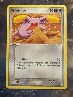 Pokemon TCG Whismur 82/101 Hidden Legends Regular - Image 1