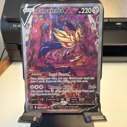 ZAMAZENTA V GG54/GG70 HOLO RARE V CROWN ZENITH GALARIAN GALLERY POKEMON NM - Image 1