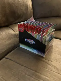 Pokemon Prismatic Evolutions Tech Sticker Collection(Lot Of 12) W/ Open Display - Image 2