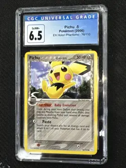 Pokemon 2006 EX Holon Phantoms #76 Pichu CGC 6.5 - Image 1