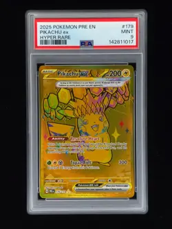 Pikachu ex 179 Pokemon Prismatic Evolutions PSA 9 🔥🔥🔥 - Image 1