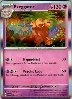 Pokemon TCG Pokemon Exeggutor Exeggutor Rare Holo - Image 1
